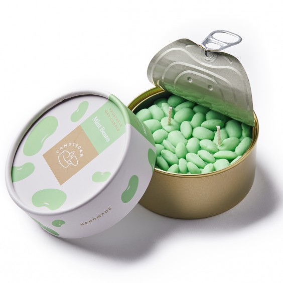 Candle Hand Mint Beans Kerze - Agof Store