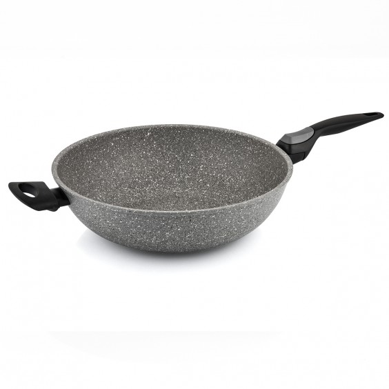 BARAZZONI Induction Facile Long-Handled Wok With Grip - Agof Store