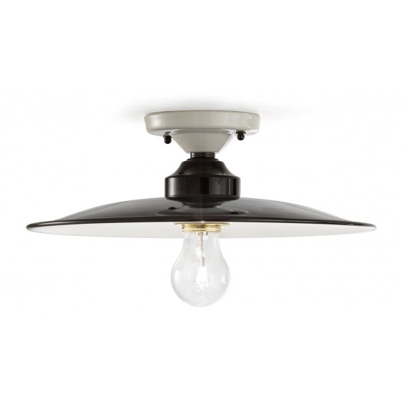 Ferroluce B&W C1615 wall ceiling lamp - Agof Store