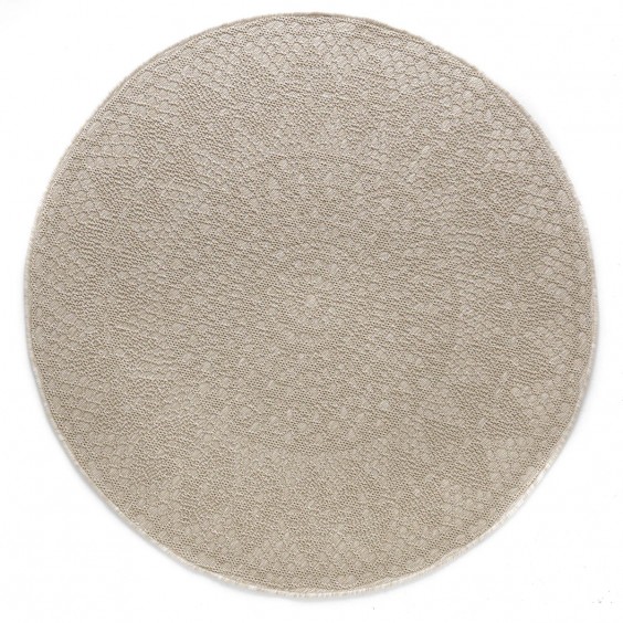 AFK Living Crochet Round Ivory outdoor rug - Agof Store