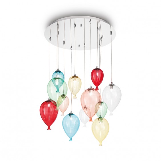 Ideal Lux Clown 12 pendant lamp - Agof Store