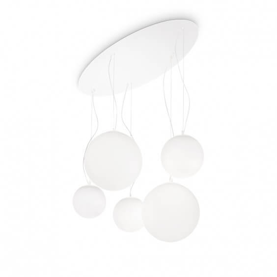 Mapa Bianco 5 Lampada a sospensione Ideal Lux - Agof Store