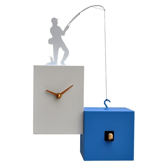 Pirondini Silhouette Pescatore Cuckoo Clock - Agof Store