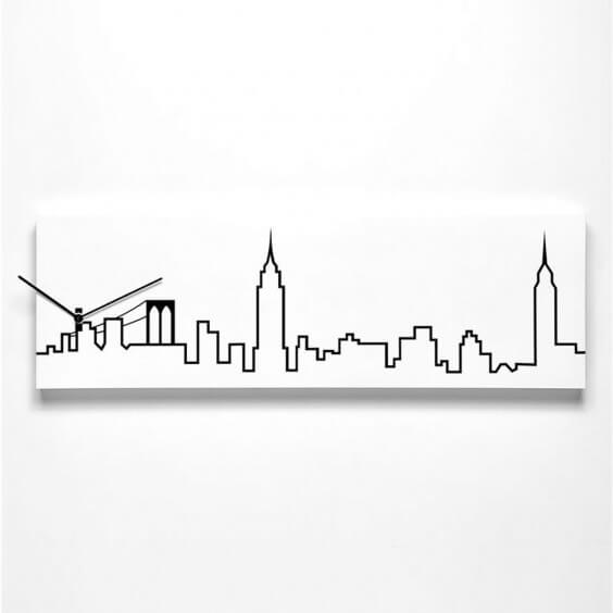 Progetti Skyline wall clock - Agof Store